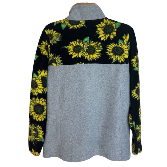 Simply Southern Sunflower Fleece Pullover Womens Size Small Pockets Martha - Picture 3 of 8